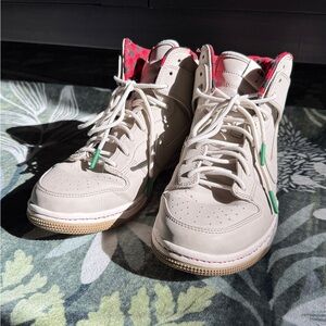 Nike Cream and Flannel Red Dunks Waterproof